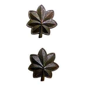 1 Set U.S. Army Subdued ACU Major Oak Leaf Insignia Pins- Vintage Military 1"x1"